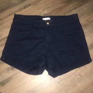 H&M navy jean shorts